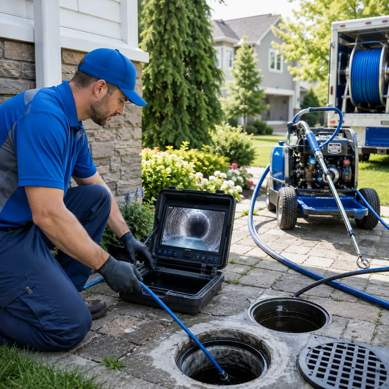 Outdoor drain cleaning professionals serving Groton, CT