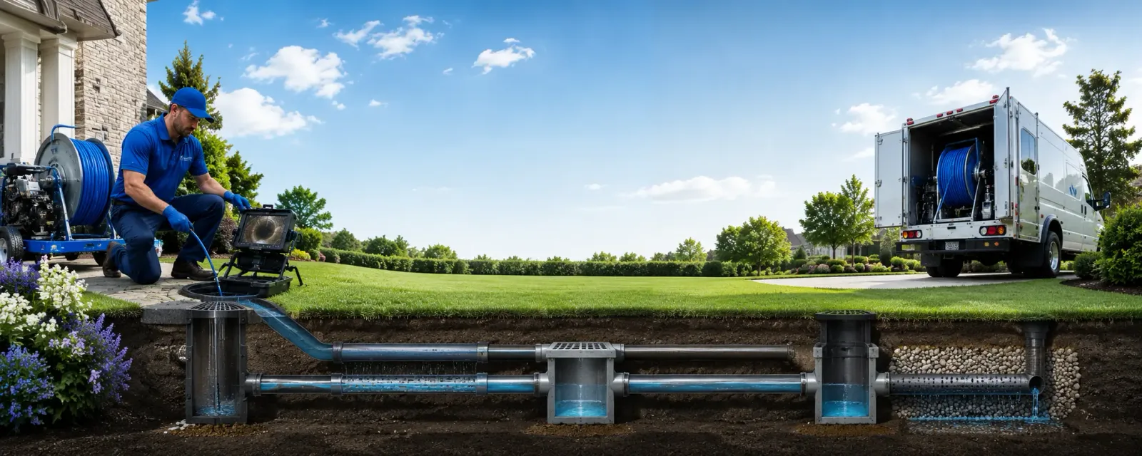 Outdoor drain cleaning information for Groton, CT